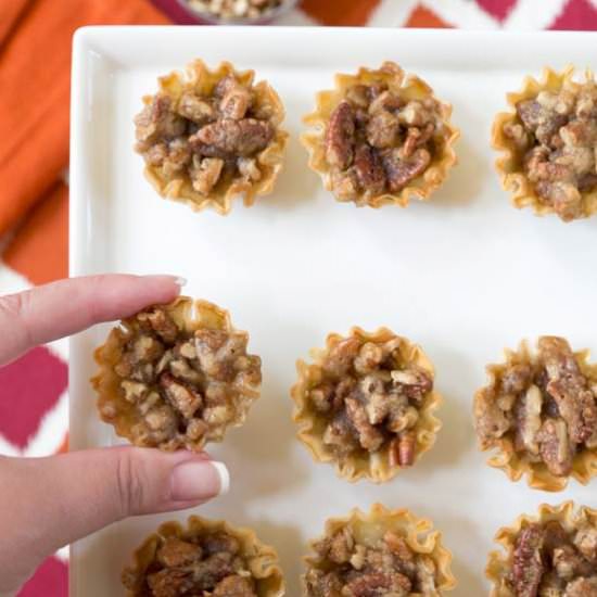 Pecan Pie Brie Bites
