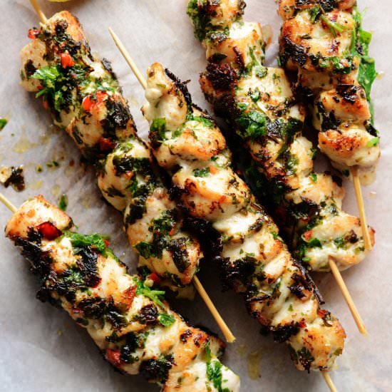 Grilled Chicken Skewers