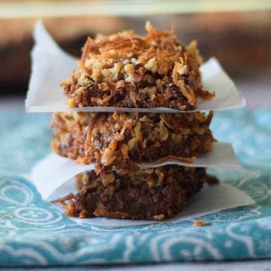 Chewy Peanut Butter Layer Bars