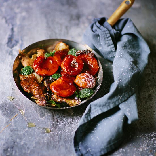 Austrian Pancake with Apricots