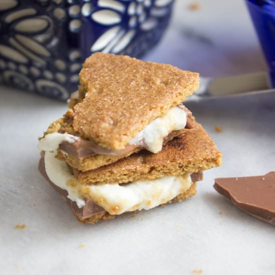 Bruléed Goat Cheese S’mores