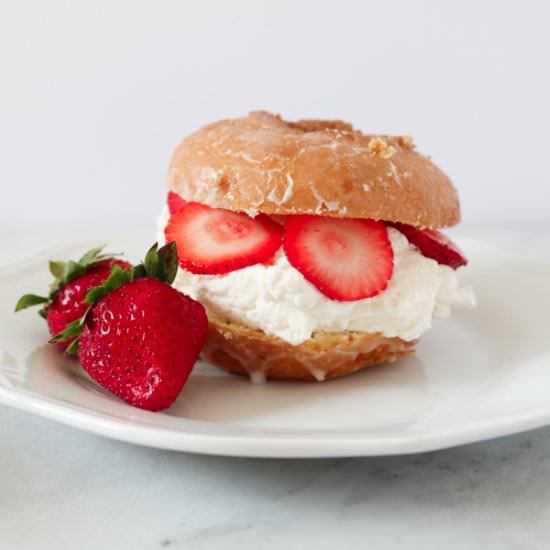 Strawberry Shortcake Doughnuts