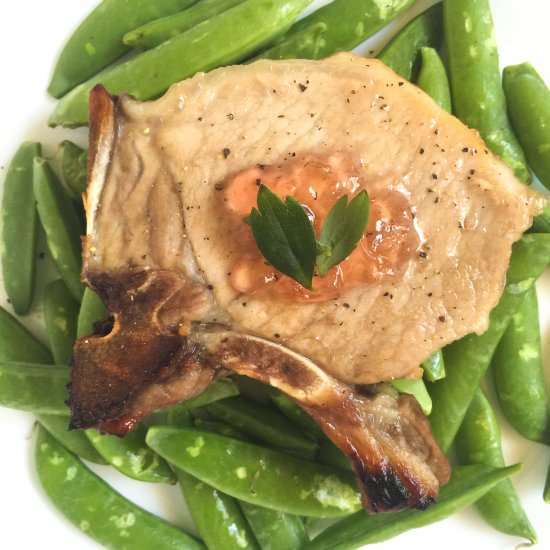Fireweed Jelly Pork Chops