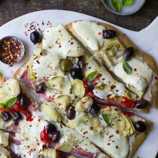Antipasto Ricotta Flatbread