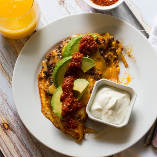 Spicy Chorizo Omelet