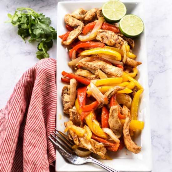 Sheet Pan Chicken Fajitas