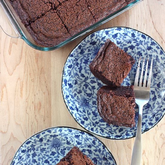 chocolate mochi cake