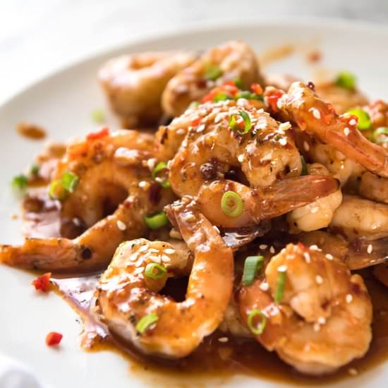 ASIAN CHILLI GARLIC PRAWNS (SHRIMP)