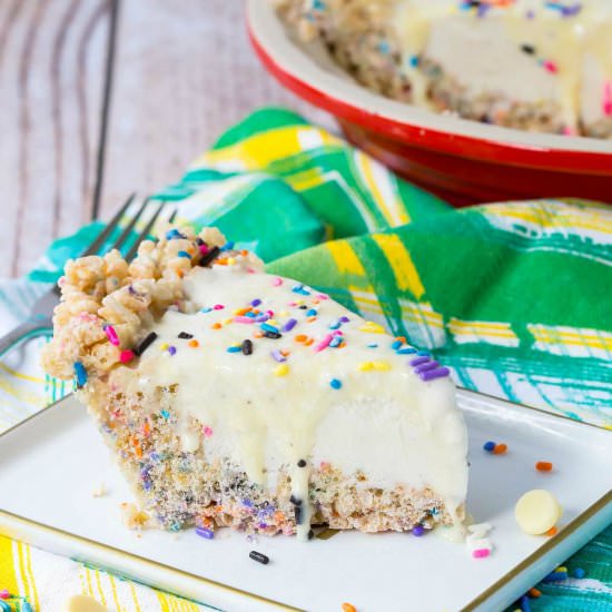 Sprinkle Ice Cream Pie