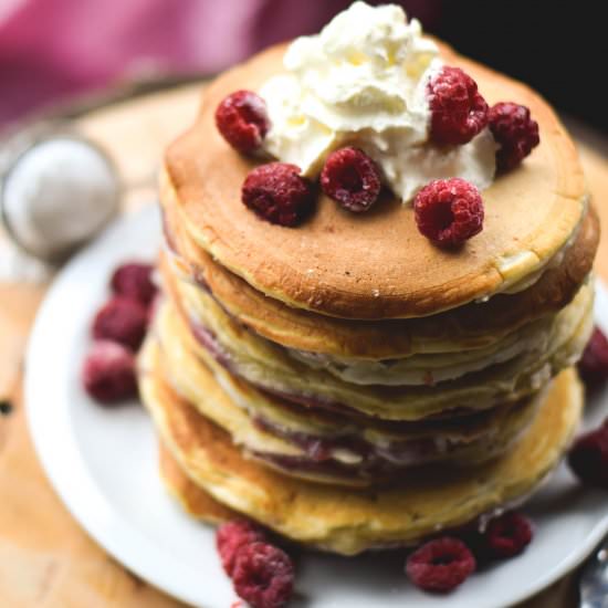 Raspberry Cheesecake Pancake