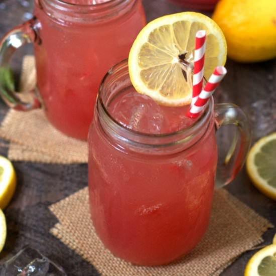 Watermelon Lemonade with Agave