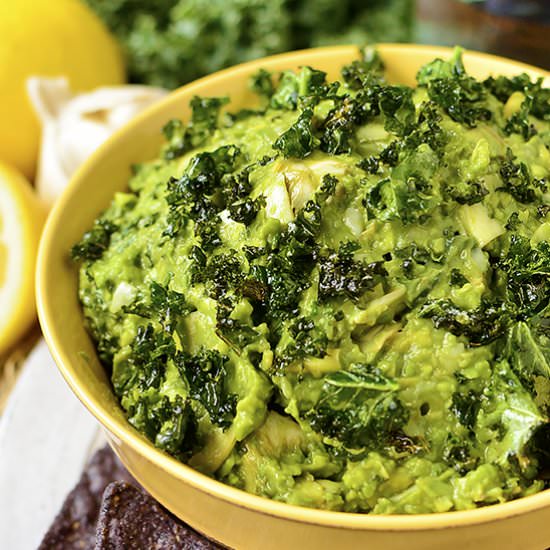 Kale and Artichoke Guacamole