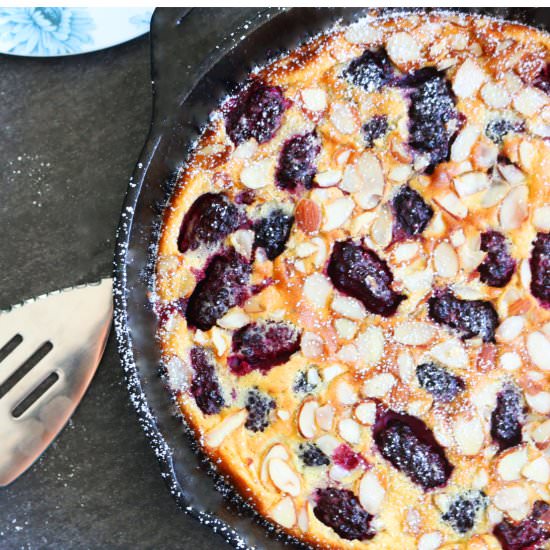 BLACKBERRY-ALMOND CLAFOUTIS