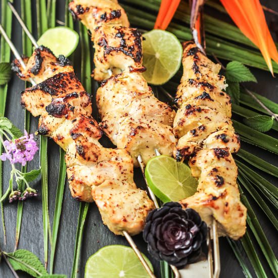 Chicken skewers