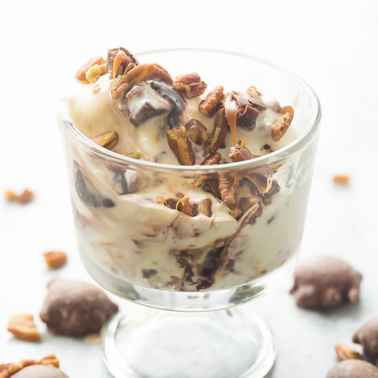 No Churn Turtle Ice Cream
