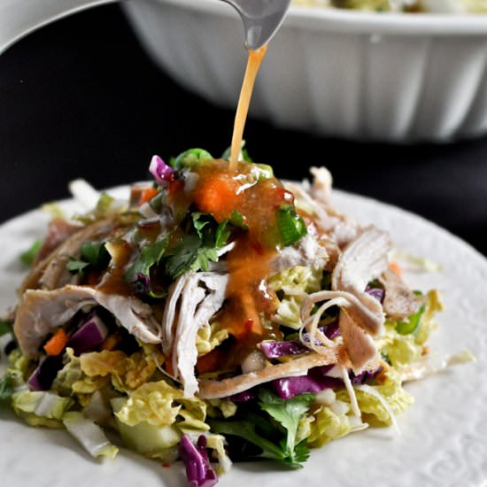 Thai crunch chicken salad