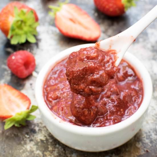 Strawberry & Raspberry Chia Jam