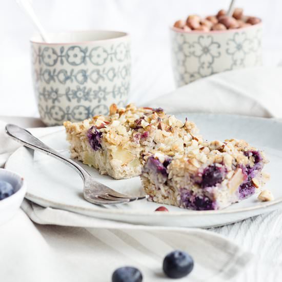 Apple Blueberry Baked Oatmeal