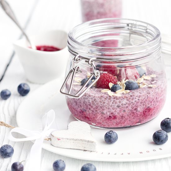 Raspberry Chia Pudding