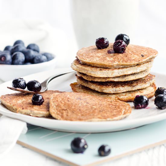 Healthy Banana Chia Pancakes