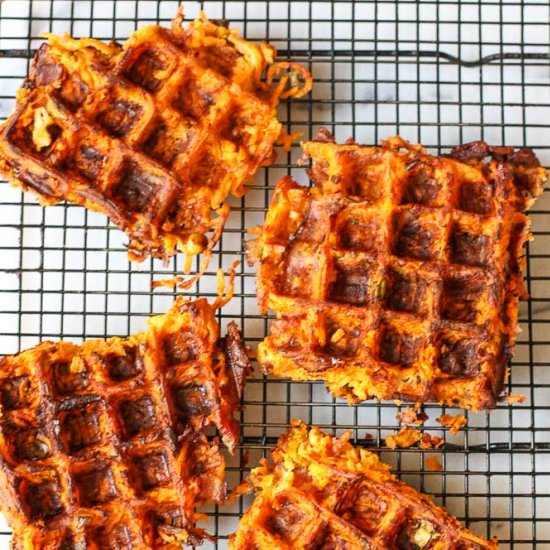 Sweet Potato Bacon Waffles