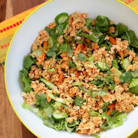 Thai Chickpea Carrot Peanut Salad