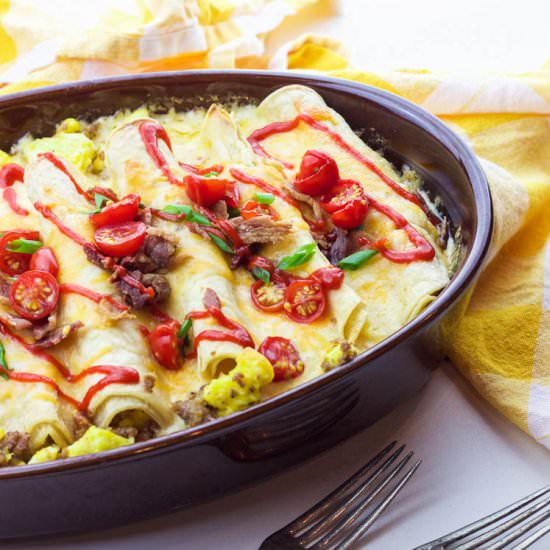 Gluten-Free Breakfast Enchiladas