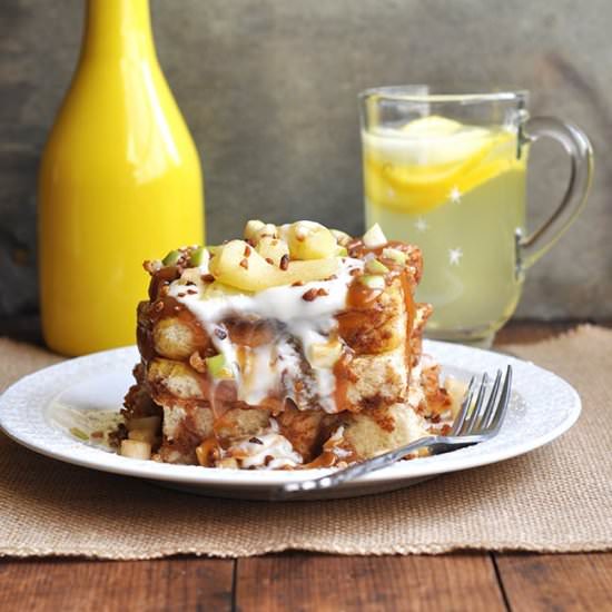 Caramel Apple Cinnamon French Toast