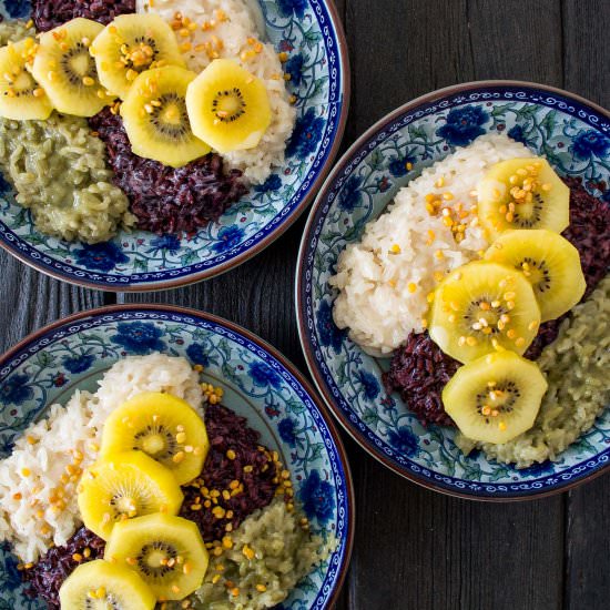 Kiwi Coconut Sticky Rice