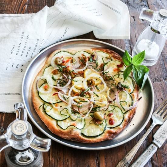 Potato Zucchini Pizza