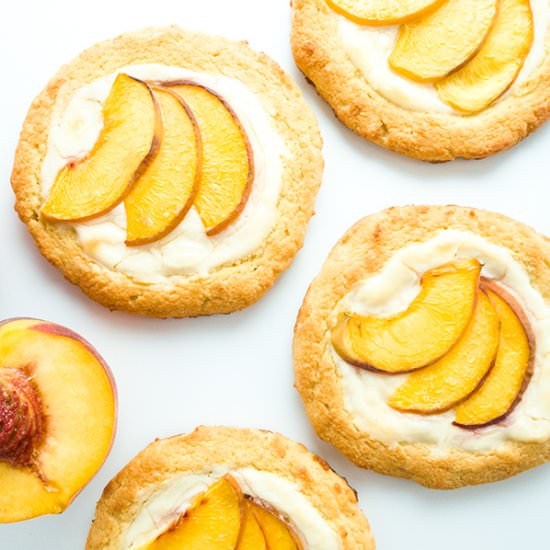 Low Carb Peach Cream Cheese Danish