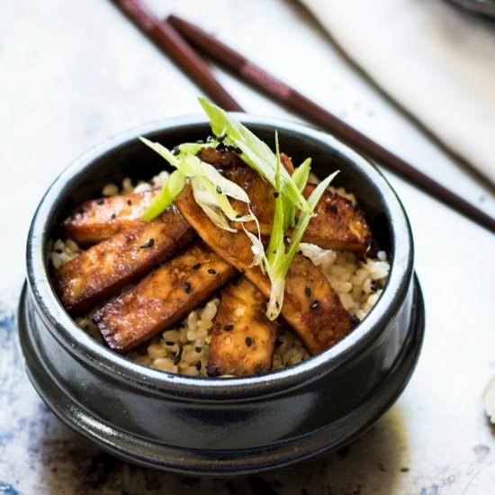 Baked Lemongrass and Ginger Tofu