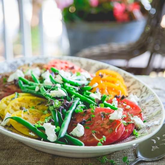 Heirloom Tomato Salad with Chevre