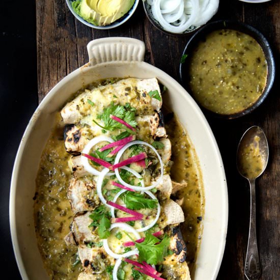 Enchiladas Verdes