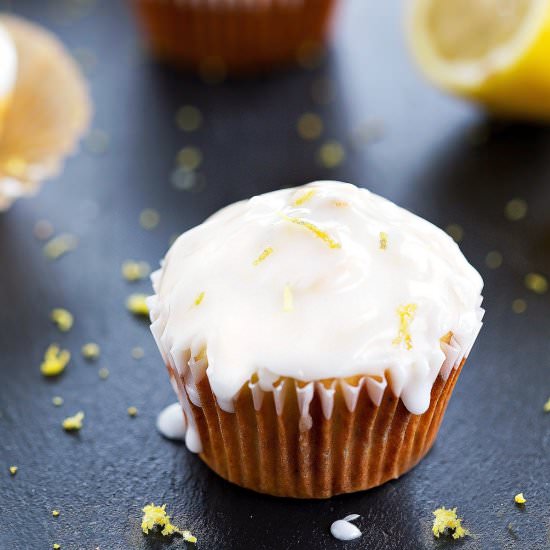 Lemon Poppyseed Cream Cheese Muffin
