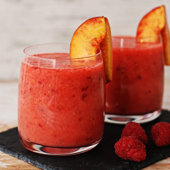Raspberry Peach Smoothie