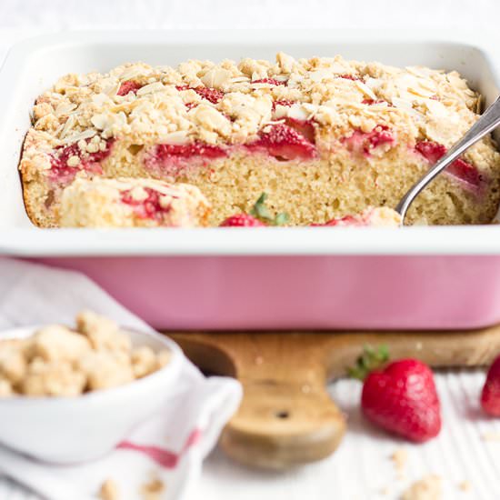 Strawberry Semolina Cake