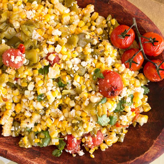 Charred Corn Salad with Hatch Chile
