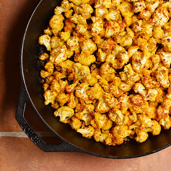 Roasted, Spicy Cauliflower