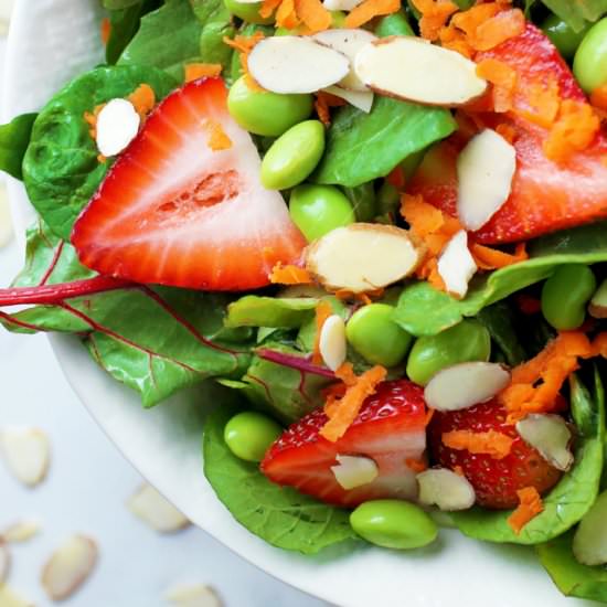Summer Strawberry and Edamame Salad