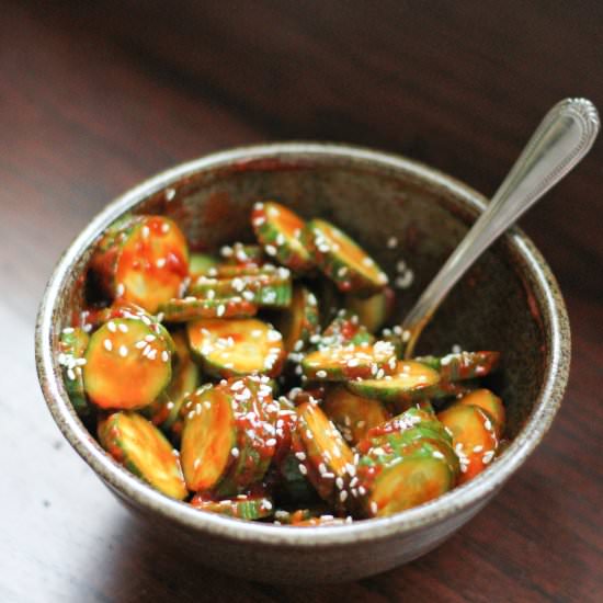 Gochujang Persian Cucumber Salad