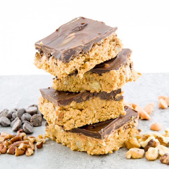 Chocolate Butterscotch Nut Bars