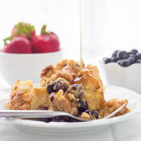 Overnight Blueberry French Toast
