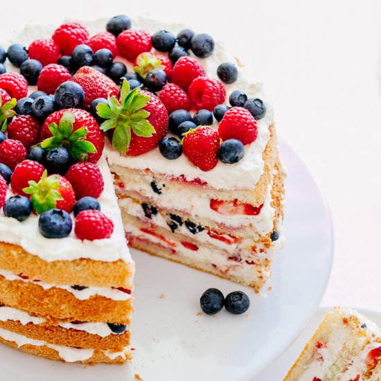 Berry Tiramisu Cake Recipe