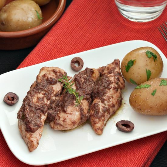 Chicken with Black Olive Tapenade