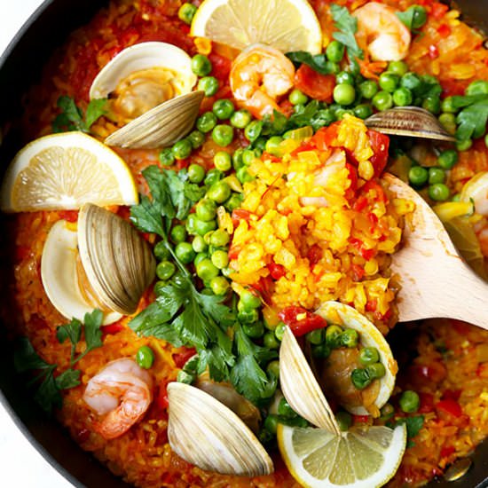 Easy Seafood Paella