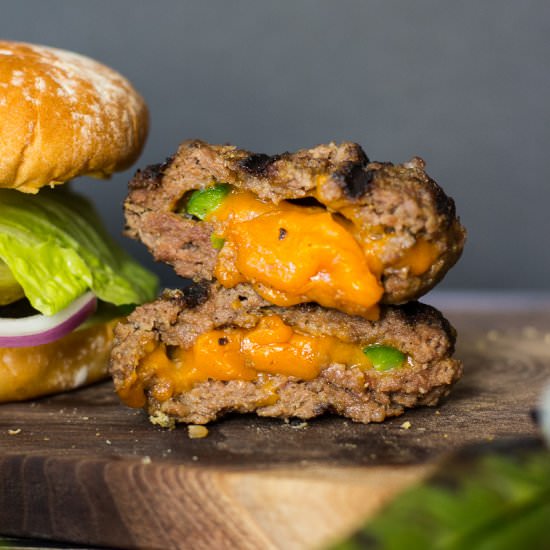 Jalapeno Popper Burgers
