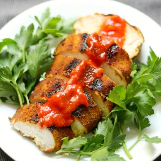Grilled Ras El Hanout Chicken