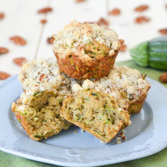 Zucchini Coffee Cake Muffins