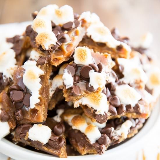 S’mores Cracker Toffee